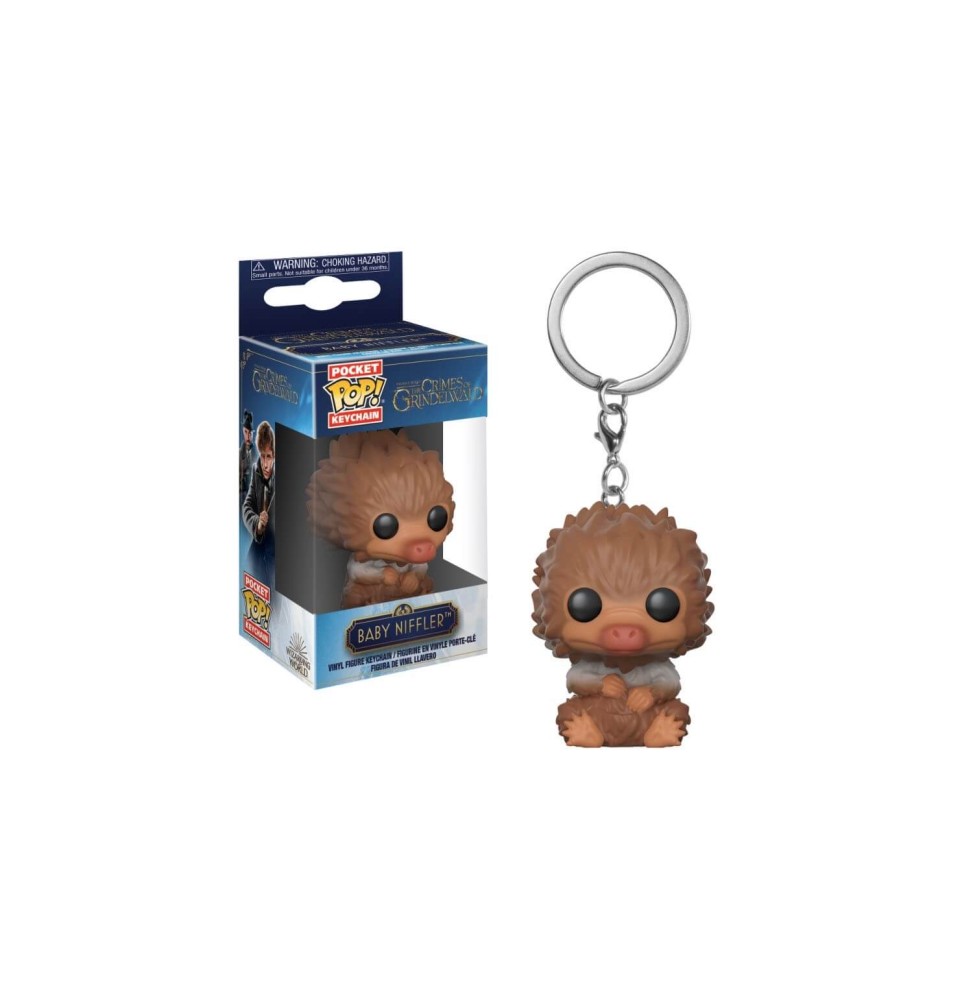 Porte Clé Harry Potter Les Animeaux Fantastiques 2 -Baby Niffler Marron Pocket Pop 4cm