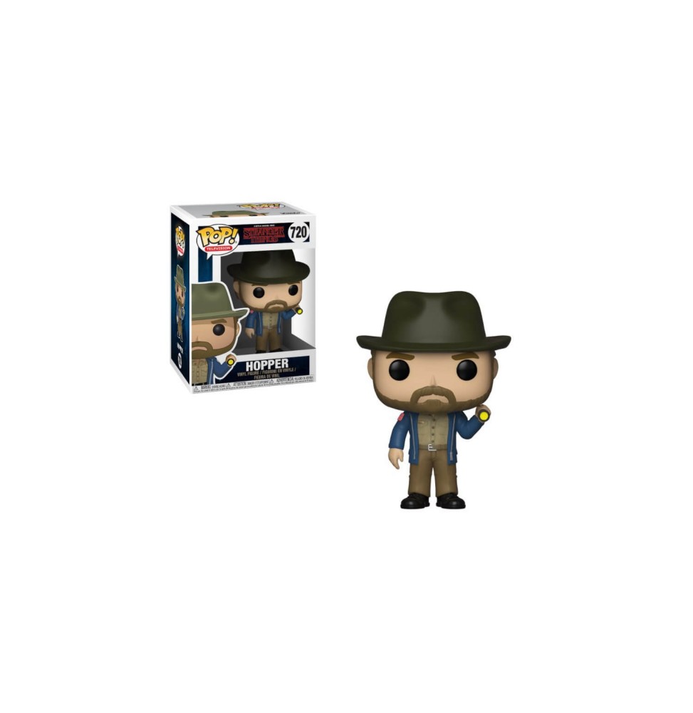 Figurine Stranger Things - Hopper Flashlight Pop 10cm