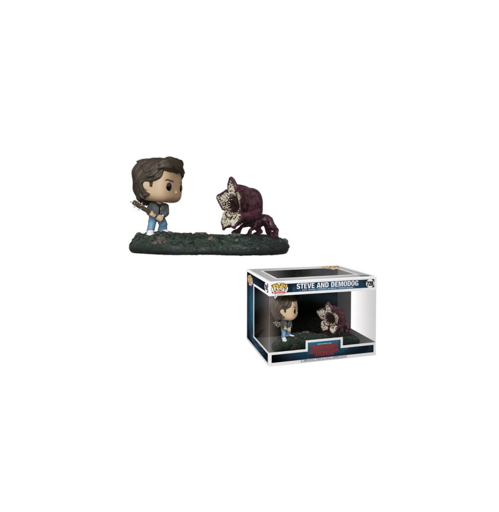 Figurine Stranger Things - Moments Steve & Demodog Pop 18cm