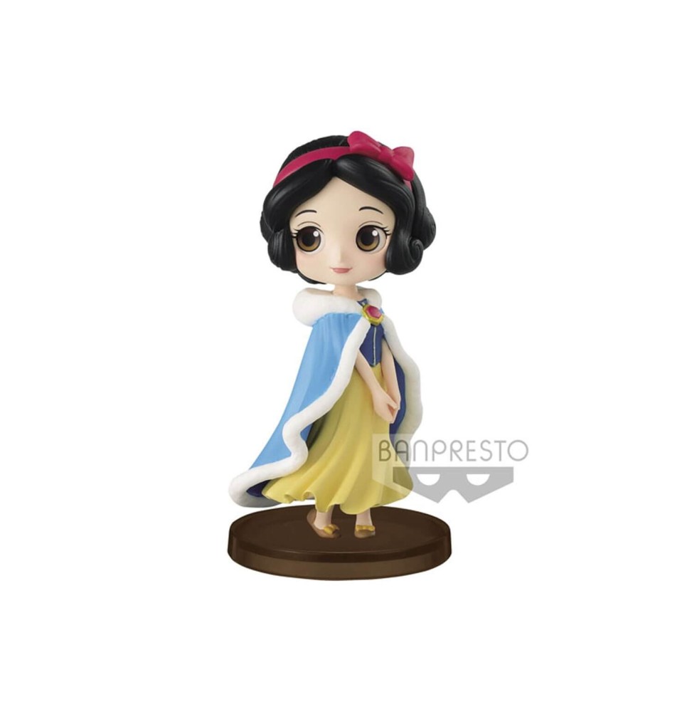 Figurine Disney - Blanche Neige Winter Costume Q Posket Characters Petit 7cm