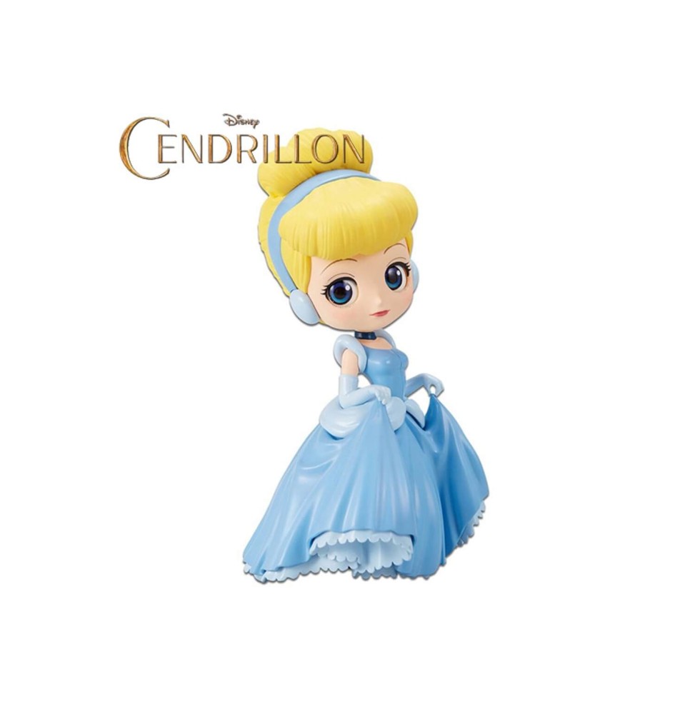 Figurine Disney - Cendrillon Robe de Bal Q Posket Characters 14cm