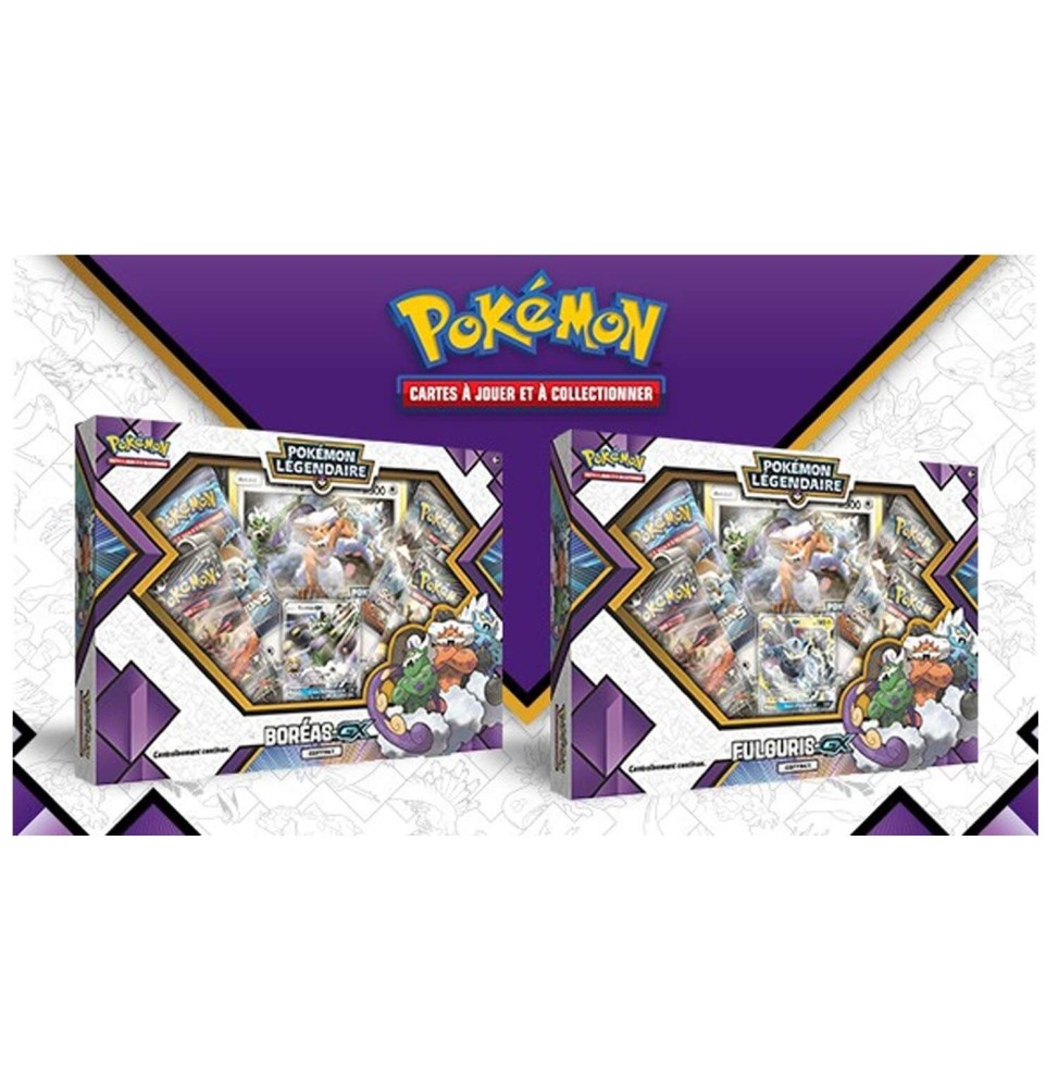 Coffret Pokemon Legendaire - Fulguris/Boréas GX Aléatoire