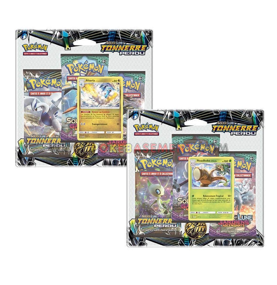 Pokemon - Pack 3 Booster Soleil lune + Carte Promo Aléatoire