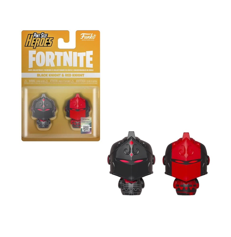 Figurine Fortnite - 2 Pack Black Knight & Red Knight Pint Size Heroes 4cm