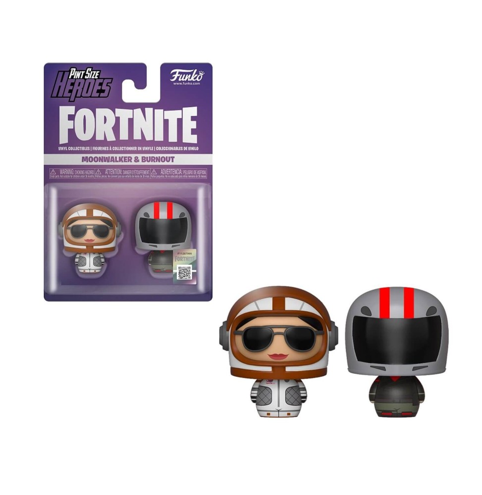 Figurine Fortnite - 2 Pack Moonwalker & Burnout Pint Size Heroes 4cm