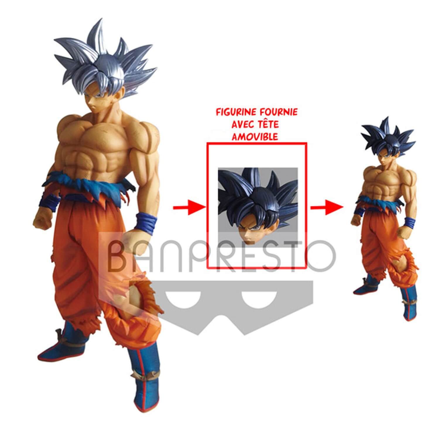 Figurine DBZ Super Legend Battle - Goku Ultra Instinct Asian Exclu ...