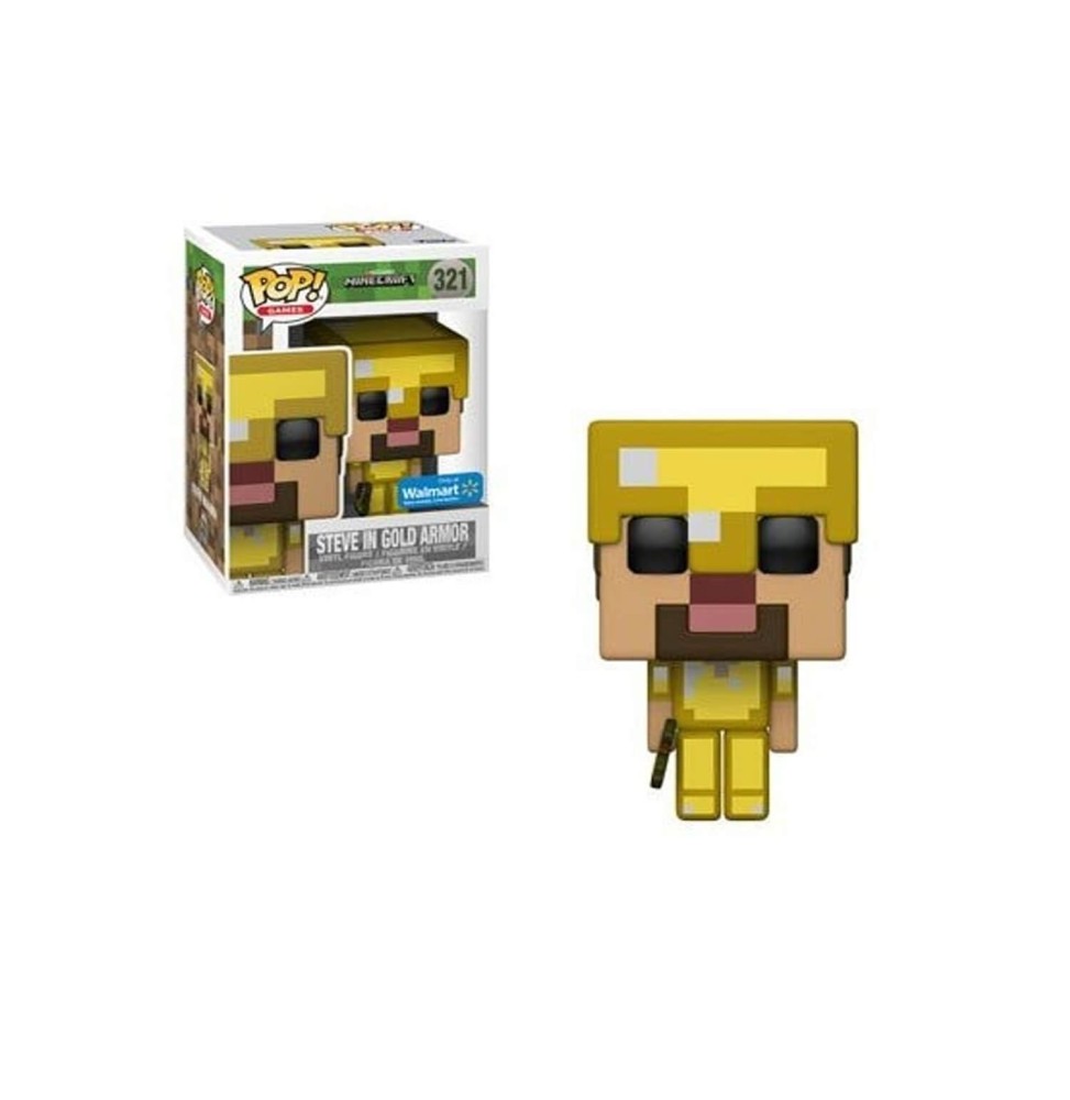 Figurine Minecraft - Steve Gold Armor Exclu Pop 10cm