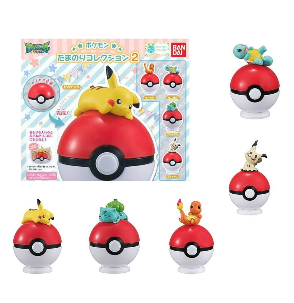 Set De 5 Figurines Pokemon Pokeball Collection 2