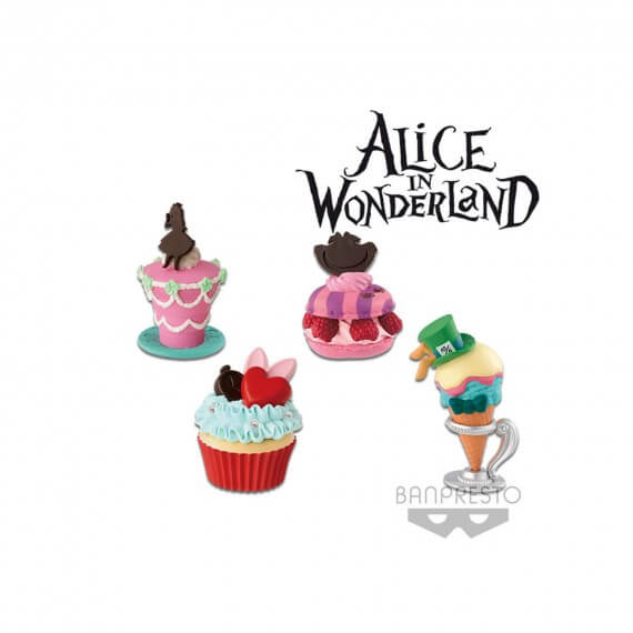 Set De 4 Petites Sucreries Disney Alice In Wonderland 5cm