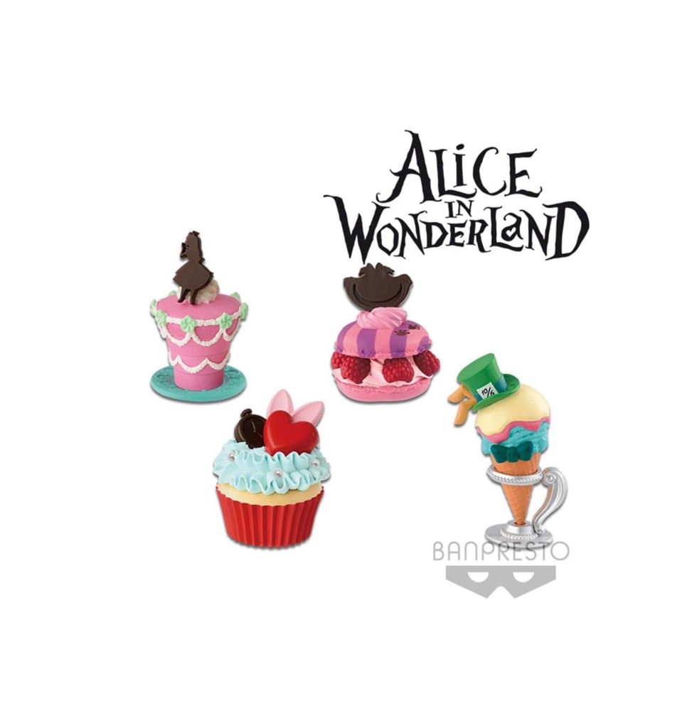 Set De 4 Petites Sucreries Disney Alice In Wonderland 5cm