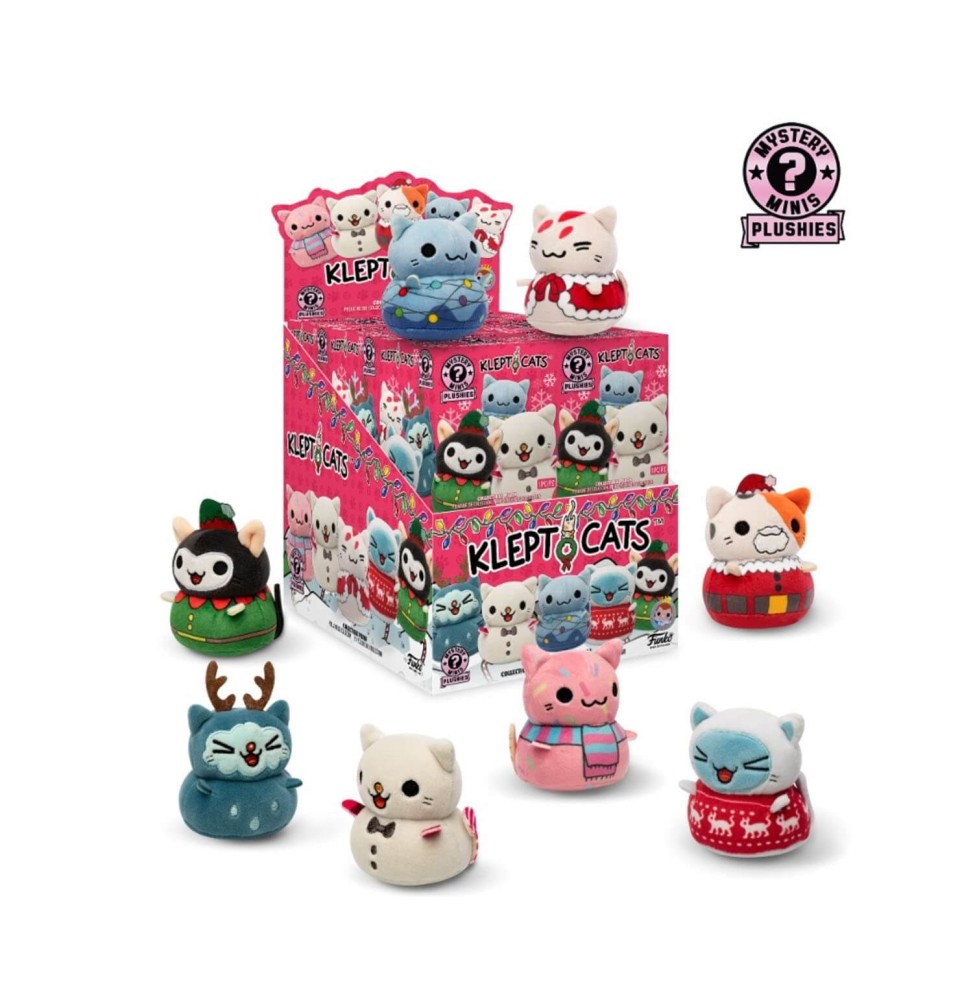 Figurine Kleptocats Holiday Plushies Mystery Minis - 1 Boîte Au Hasard