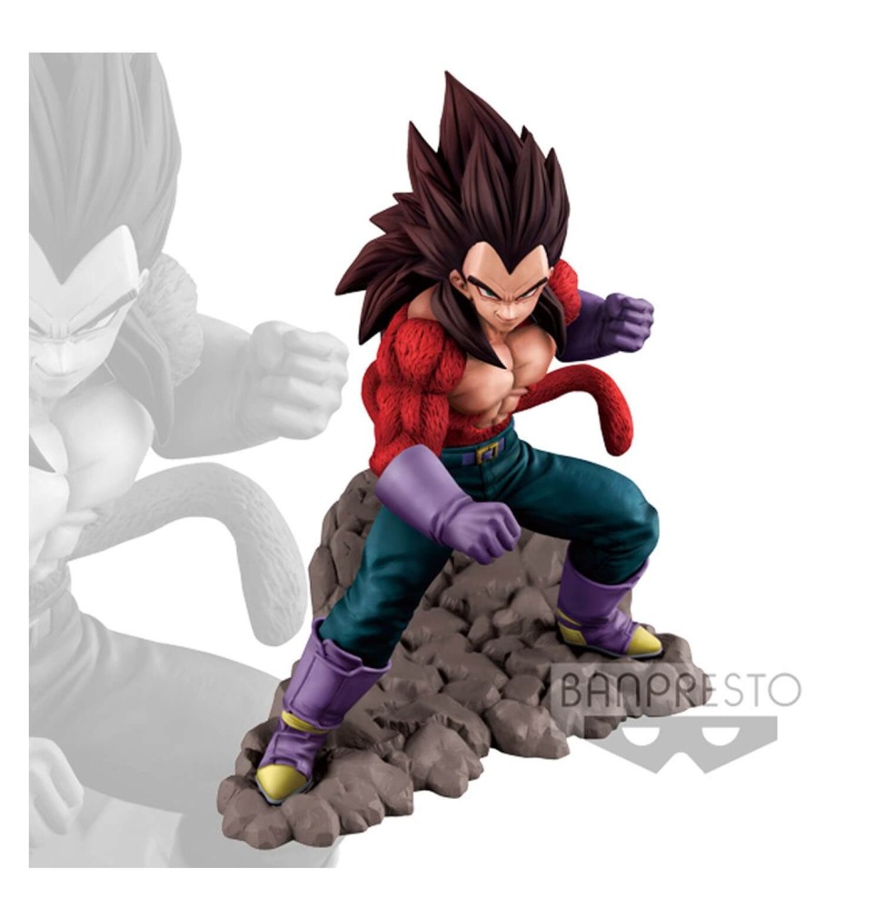 Figurine DBZ - DBGT Vegeta Super Saiyan 4 On The Rock 16cm