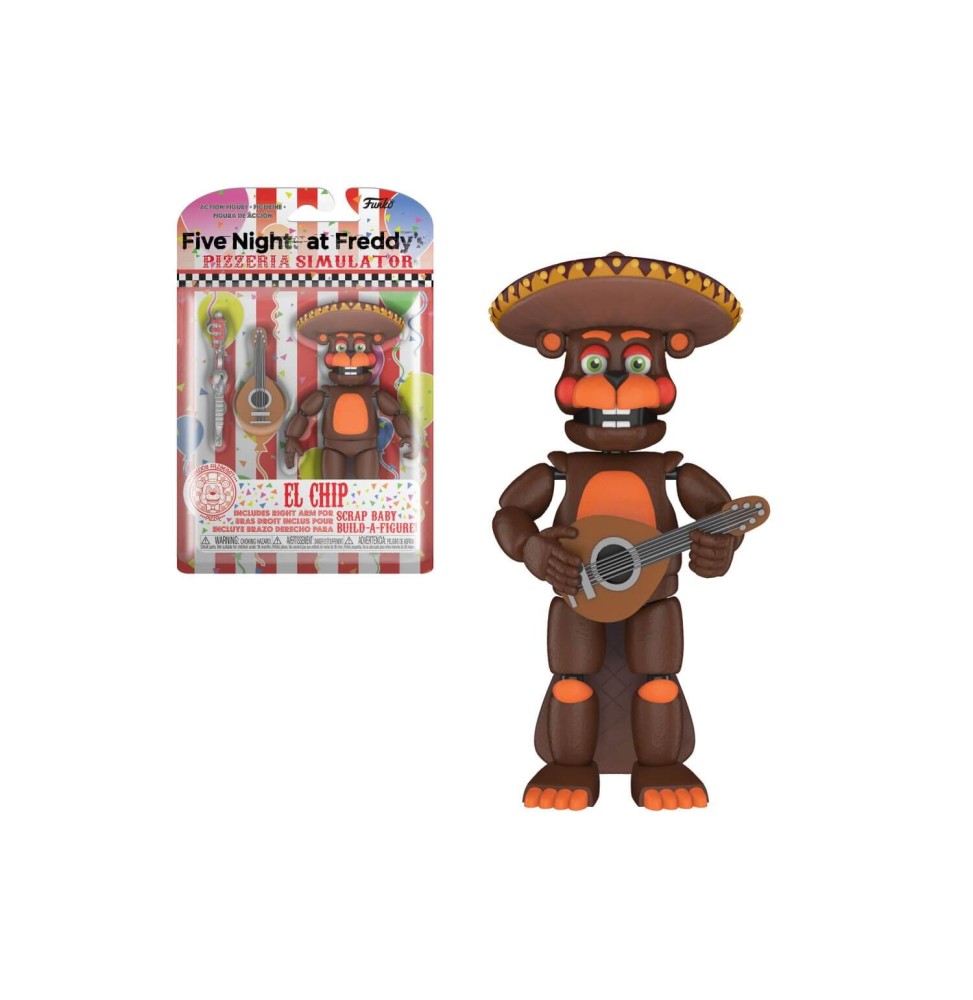 Figurine Five Nights At Freddys - Action Figure Pizza Simulator El Chip 15cm