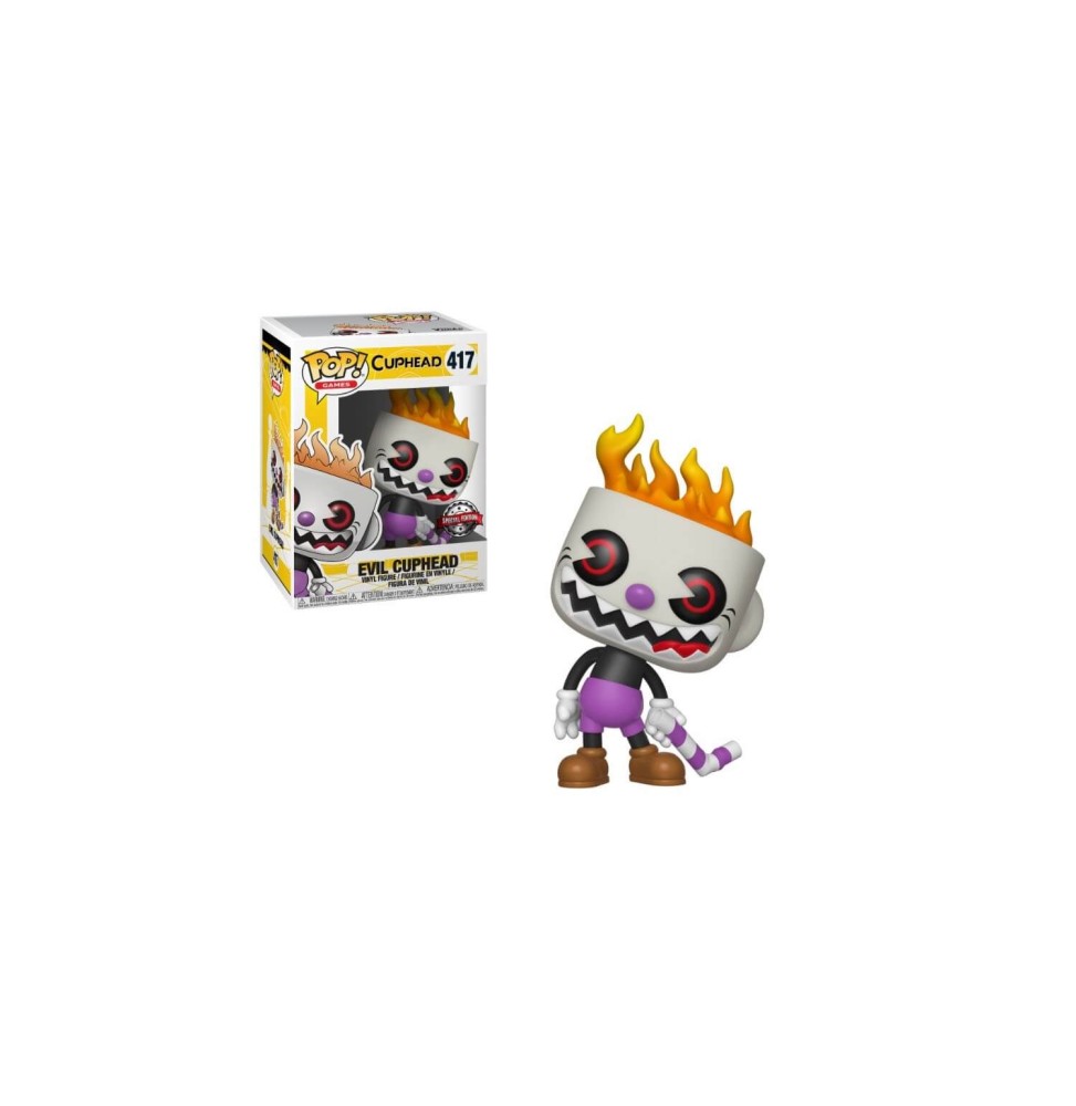 Figurine Cuphead - Evil Cuphead Exclu Pop 10cm