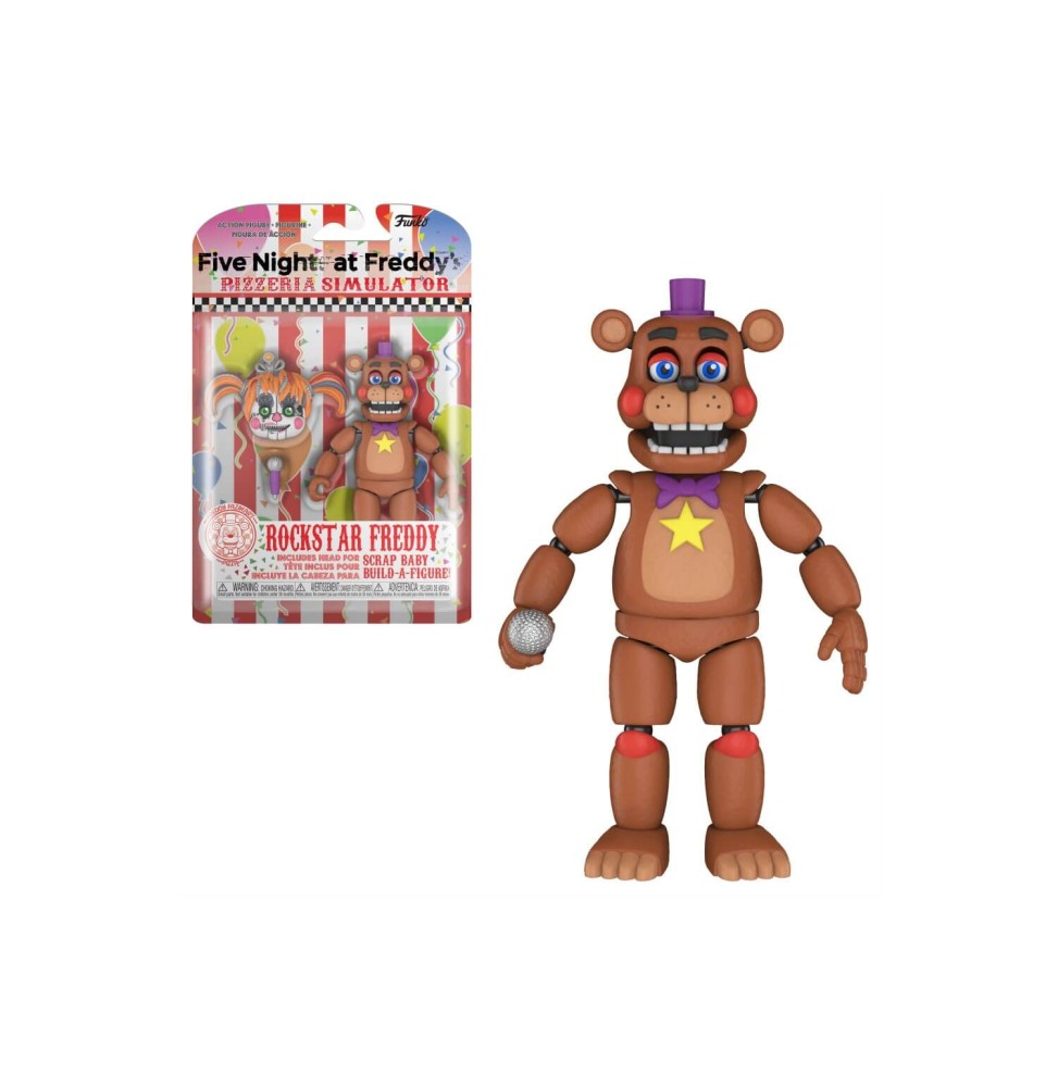 Figurine Five Nights At Freddys - Action Figure Pizza Simulator Rockstar Freddy 15cm