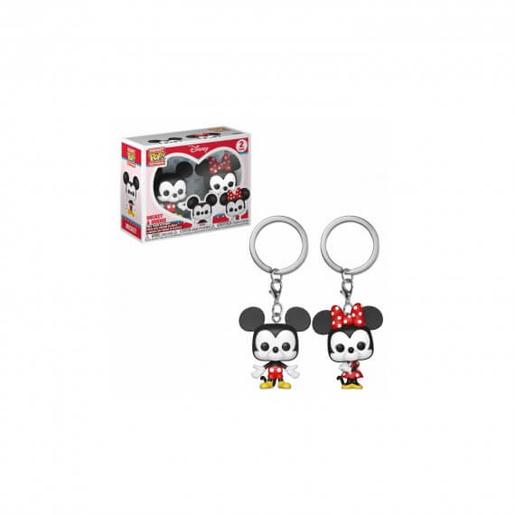 Figurine Disney - 2-Pack Mickey & Minnie Pocket Pop 4cm
