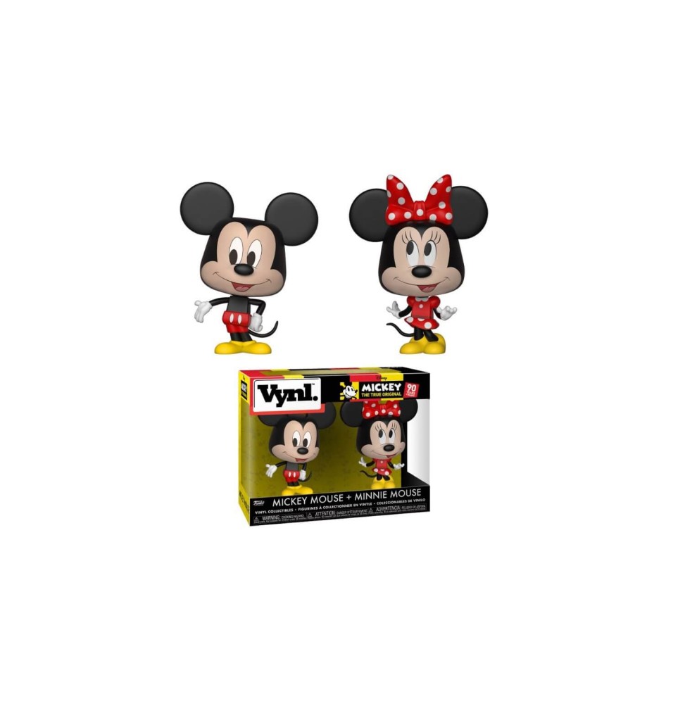 Figurine Disney - 2-Pack Mickey & Minnie Vynl 10cm