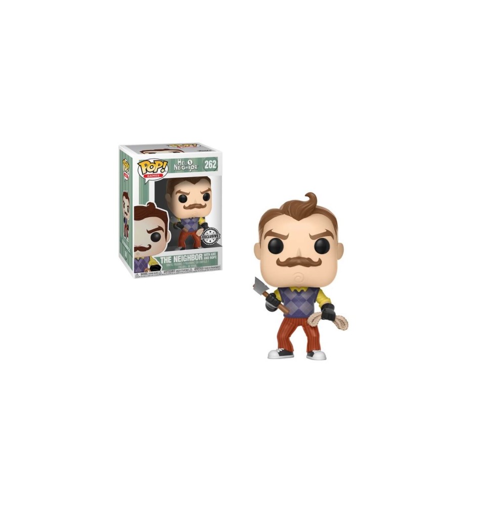 Figurine Hello Neighbor - The Neighbour With Axe And Rope Exclu Pop 10cm