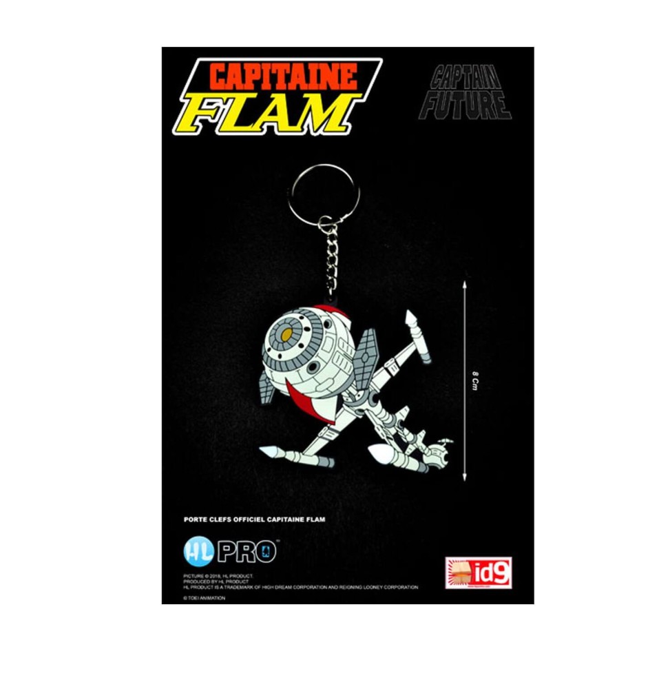 Porte Clé Capitaine Flam - Cyberlabe / Future Comet Gomme 8cm