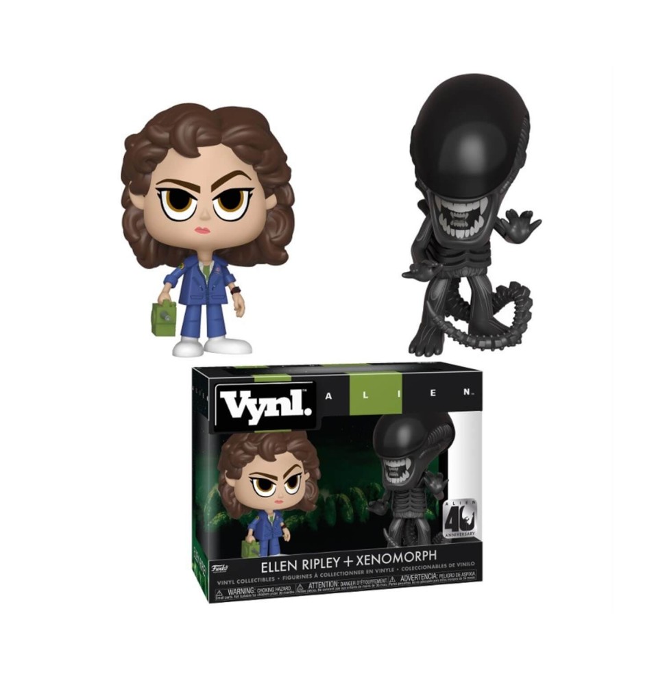 Figurine Alien - Xenomorph & Ripley 40Th Anniversary Vynl 10cm