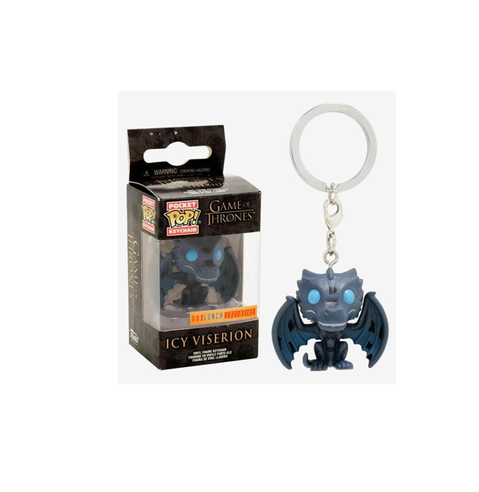 Porte Clé Game Of Thrones - Ice Viserion Exclu Pocket Pop 4cm