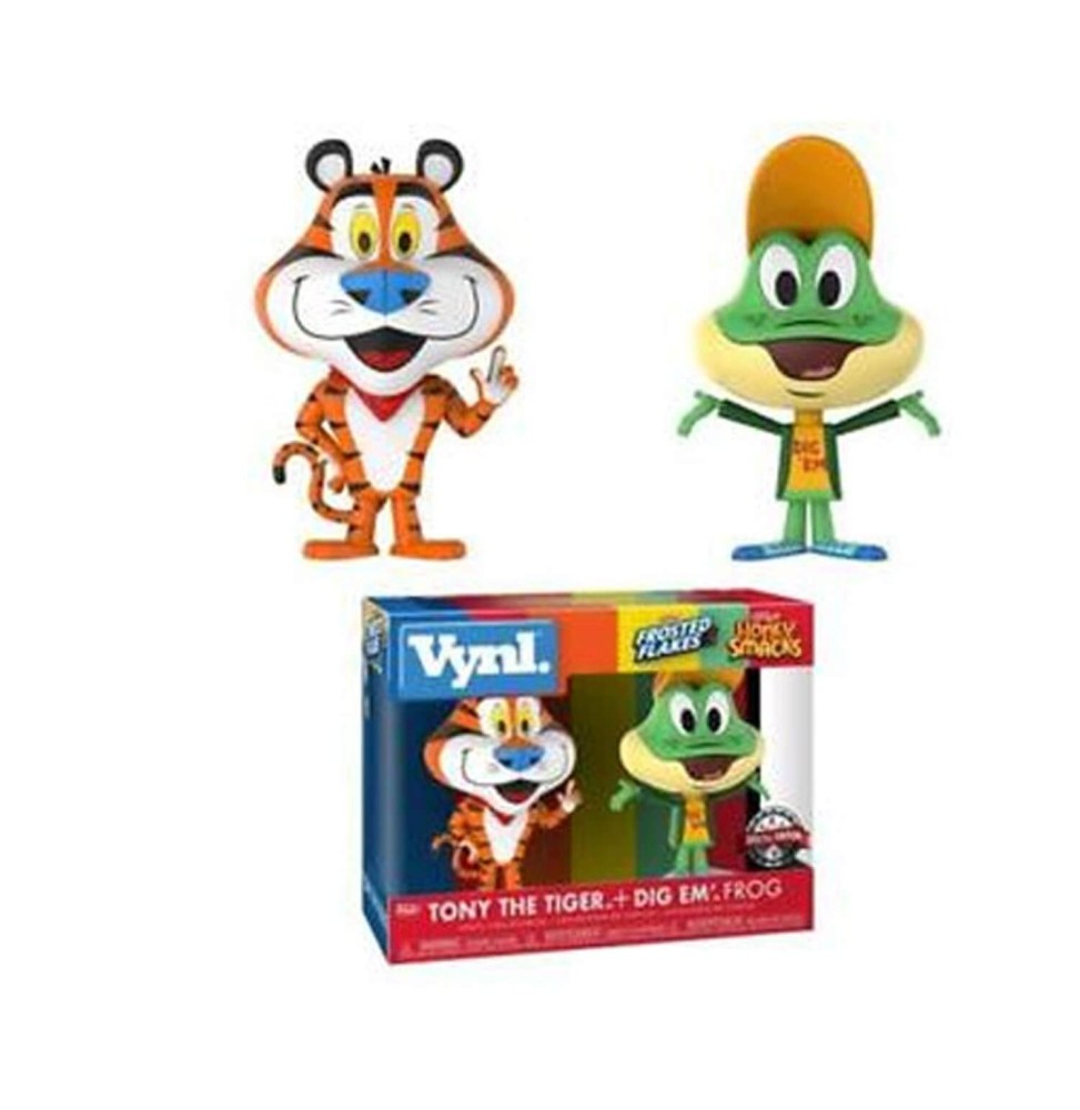 Figurine Ad Icons - Tony The Tiger & Dig Em Frog Exclu Vynl 10cm