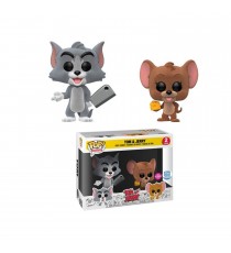 Figurine Hanna Barbera Tom & Jerry - 2-Pack Tom & Jerry Flocked Exclu Pop 10cm