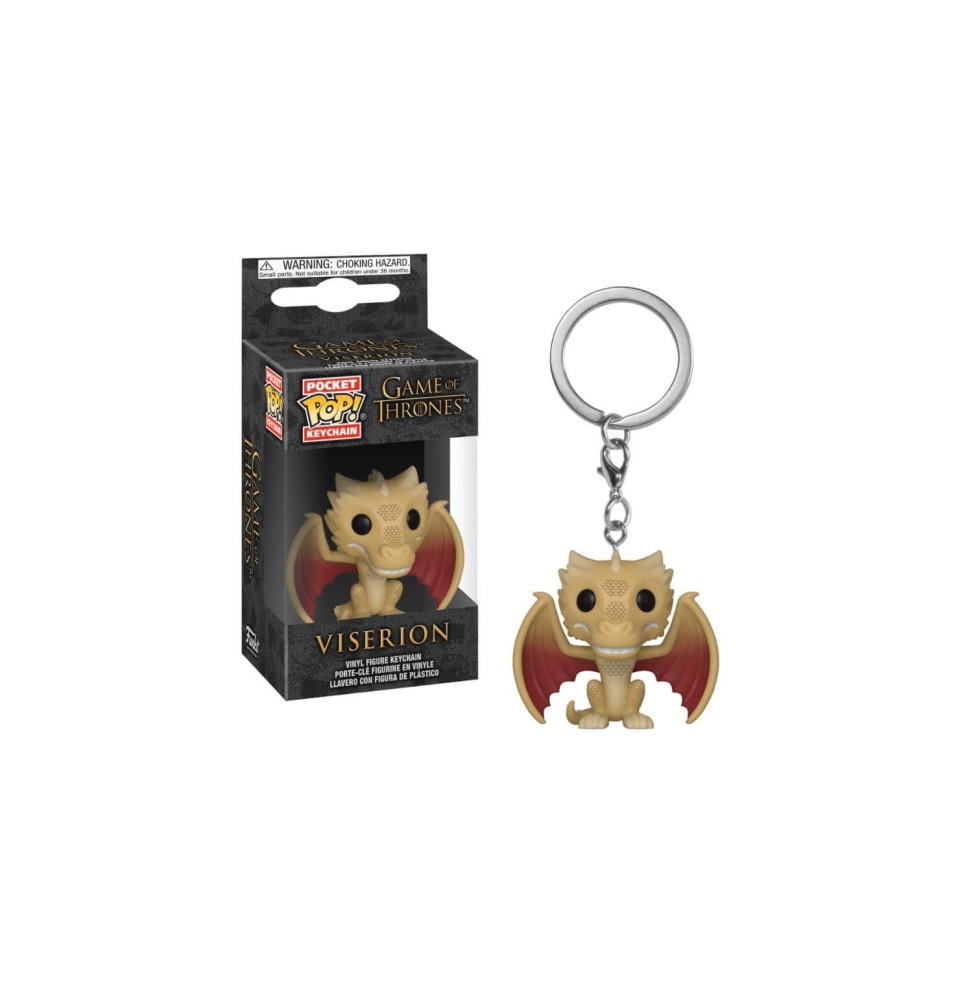 Porte Clé Game Of Thrones - Viserion Pocket Pop 4cm