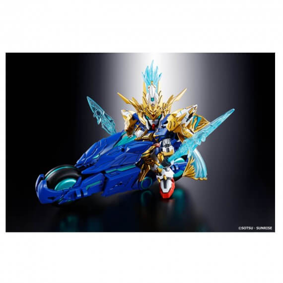 Maquette Gundam - Sangoku Soketsuden Zhao Yunn 00 Blue Dragon Drive Gunpla SD 07 8cm