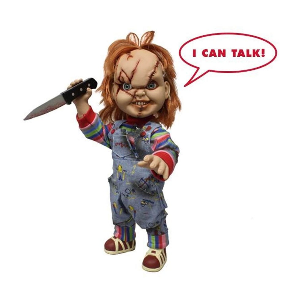 Figurine Chucky - Chucky Bag Guy Scar Sonore 38cm