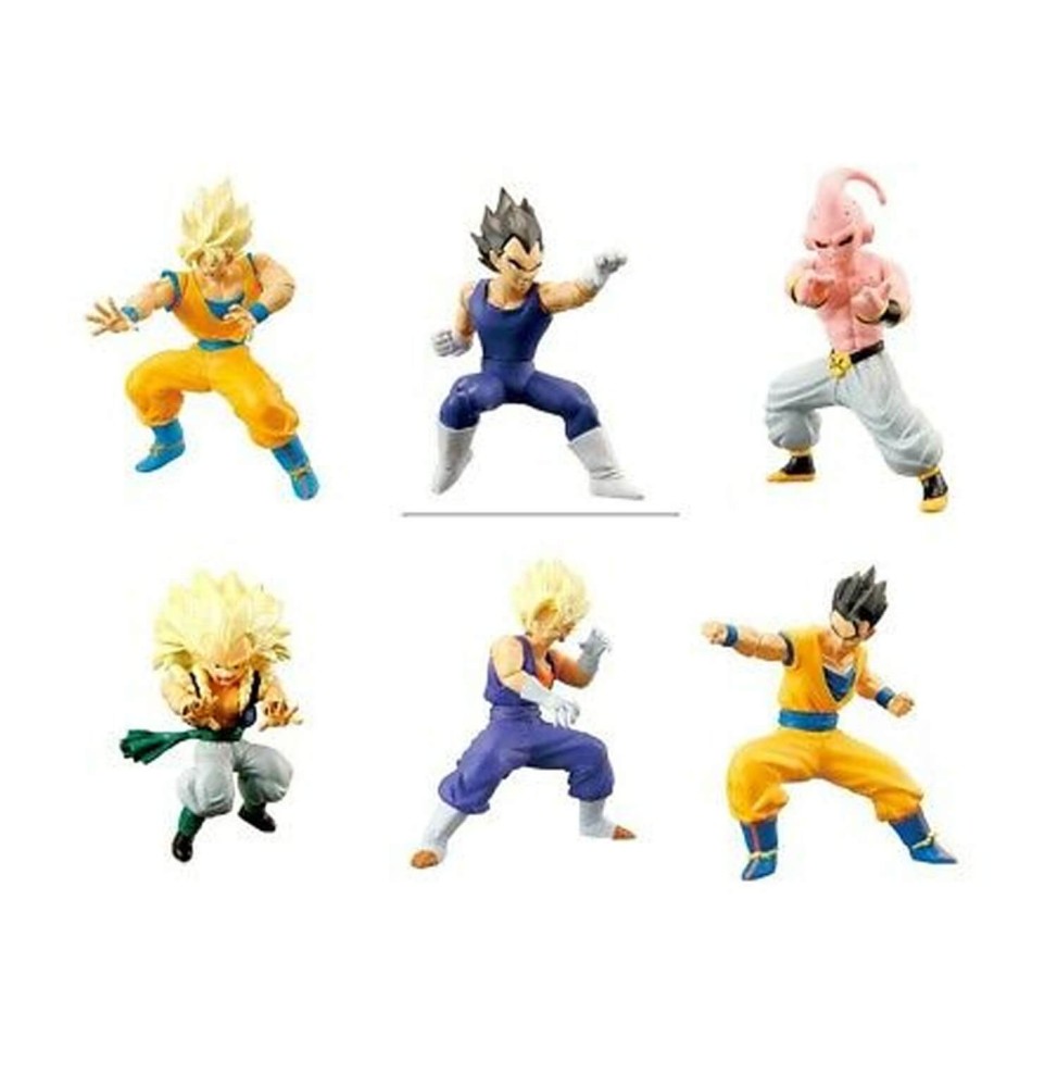 Set De 6pcs Gashapon DBZ - Action Pose Part 2 Hg Plus 5cm