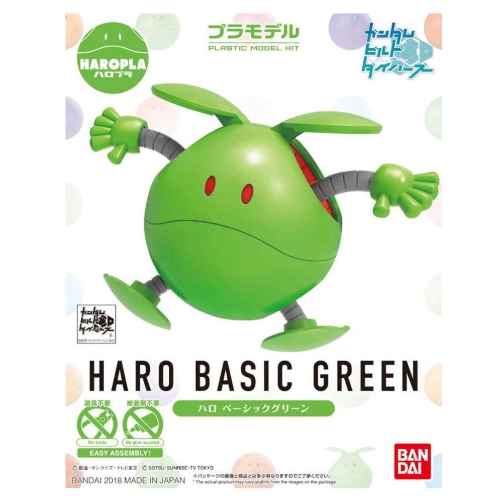 Maquette Gundam - Haropla Haro Green Basic Gunpla 10cm