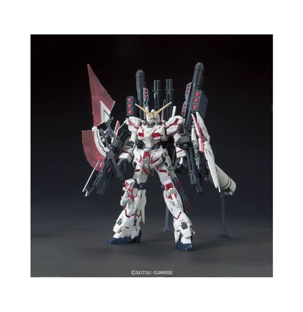 Maquette Gundam - Full Armor Unicorn Gundam Destroy Mode Red Color Ver HG 199 1/144 13cm