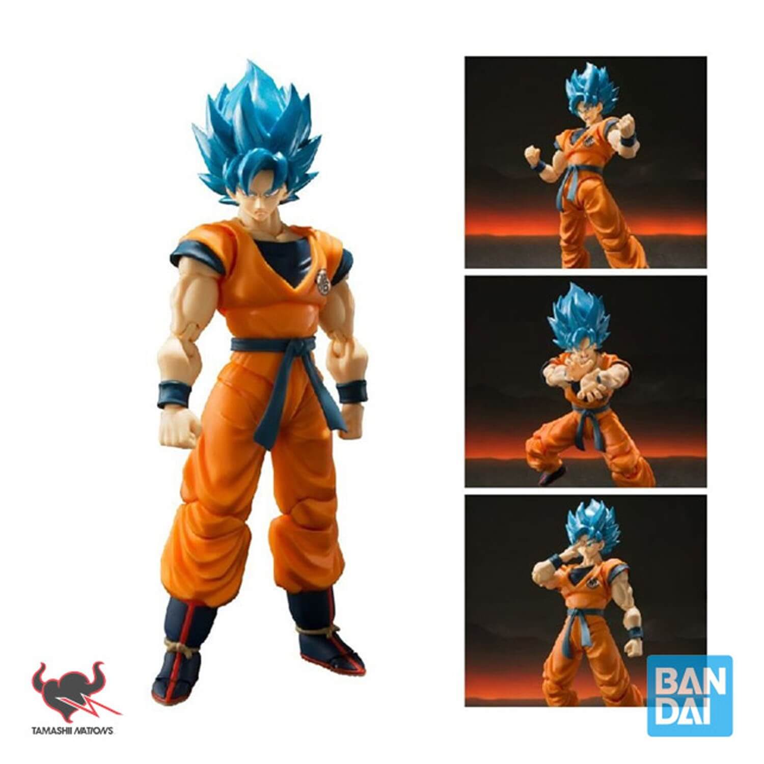 Dragon Ball Z Super Saiyan God Son Goku Action Figure SH Figuarts