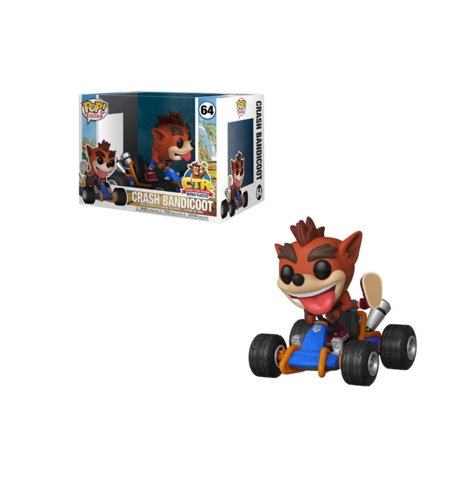 Figurine Crash Bandicoot - CTR Crash Rides Pop 18cm