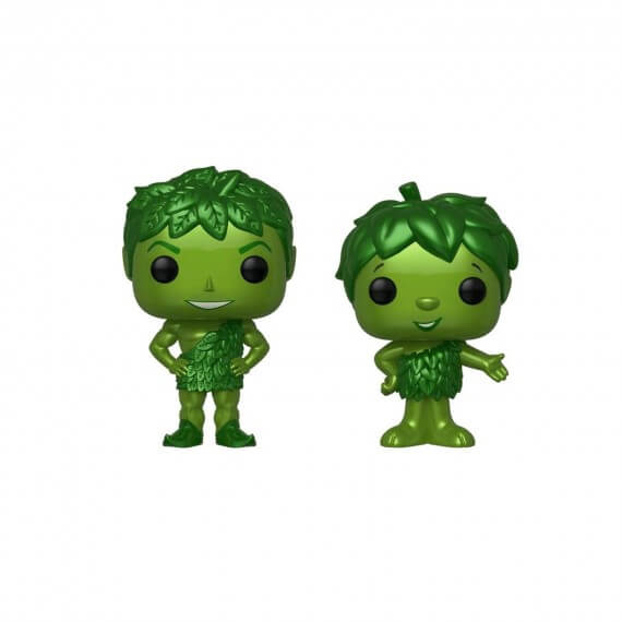 Figurine Ad Icons - 2-Pack Green Giant & Sprout Metallic Exclu Pop 10cm