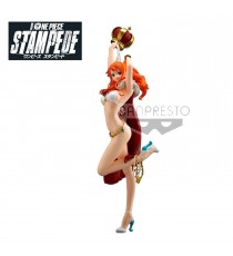 Figurine One Piece Stampede - Nami Flag Diamond Ship 25cm