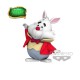Figurine Disney Alice In Wonderland - White Rabbit Fluffy Puffy 6cm