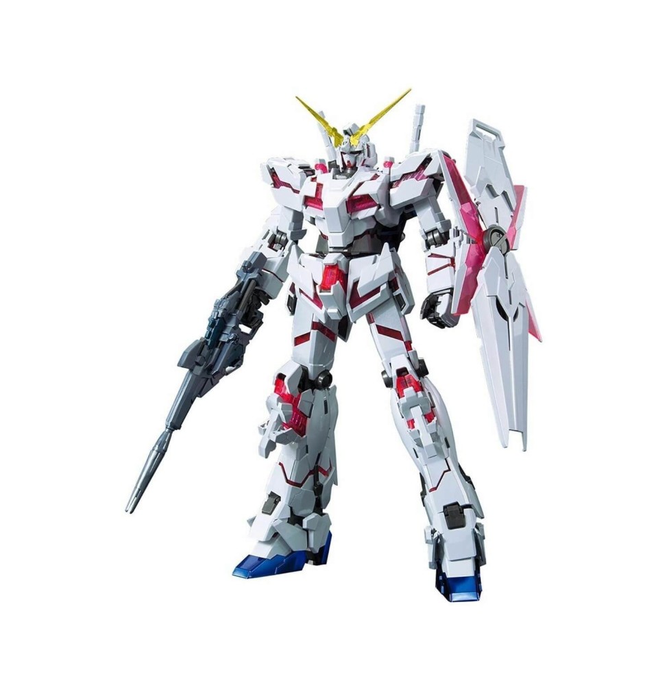 Maquette Gundam - Unicorn Gundam Red Green Twin Frame Edition Titanium Finish Gunpla MG 1/100 18cm