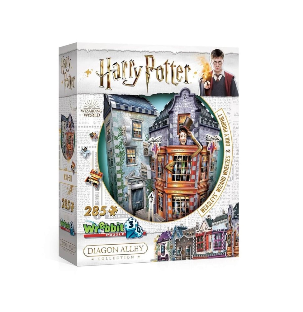 Puzzle 3D Harry Potter - Weasley's Wizard Wheezes & Daily Prophet 28cm