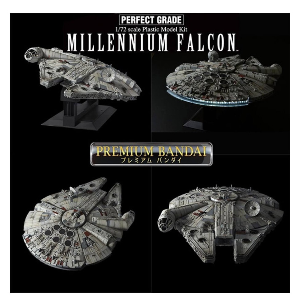 Maquette Star Wars - Millenium Falcon Premium Deluxe PG 1/75 Edition Led 48cm