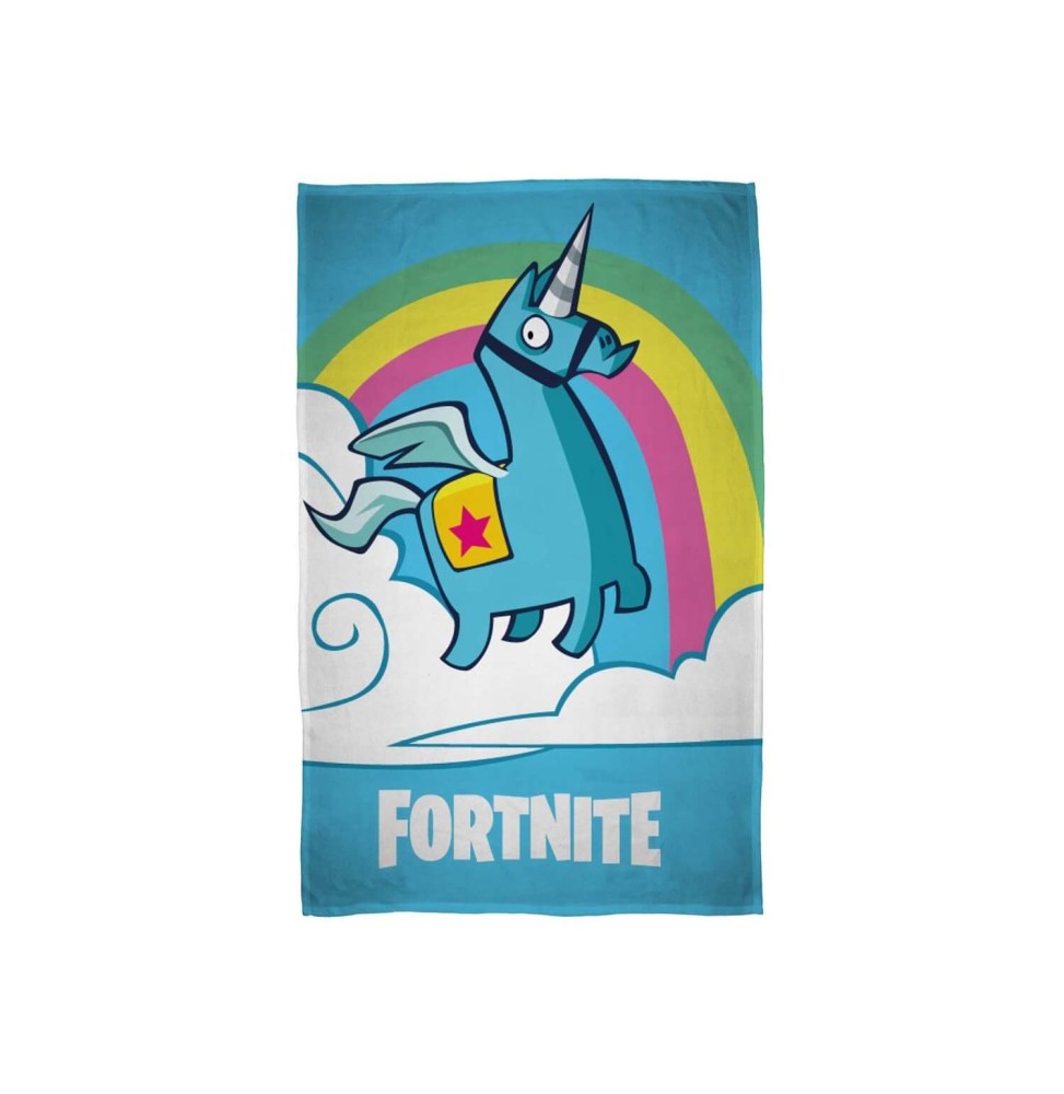 Plaid Polaire Fortnite - Lama Licorne 100 x 150cm