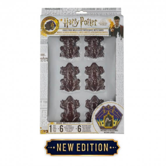 Moules Harry Potter - ChocoGrenouille + 6 Boites + 6 cartes des sorciers Officiel