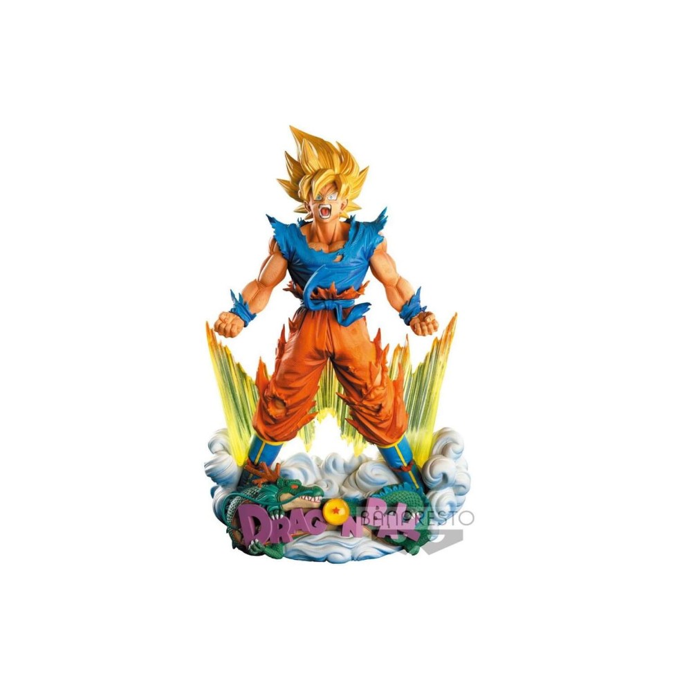 Figurine DBZ - Diorama Son Goku Super Saiyan Super Master Stars Piece 20cm