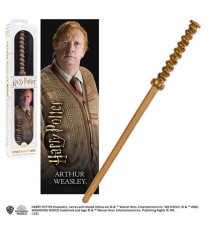 Replique Harry Potter - Baguette Magique Arthur Weasley avec marque-page 3D 30 cm