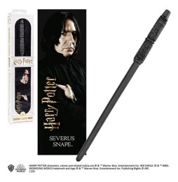 Replique Harry Potter - Baguette Magique Severus Rogue avec marque-page 3D  30 cm
