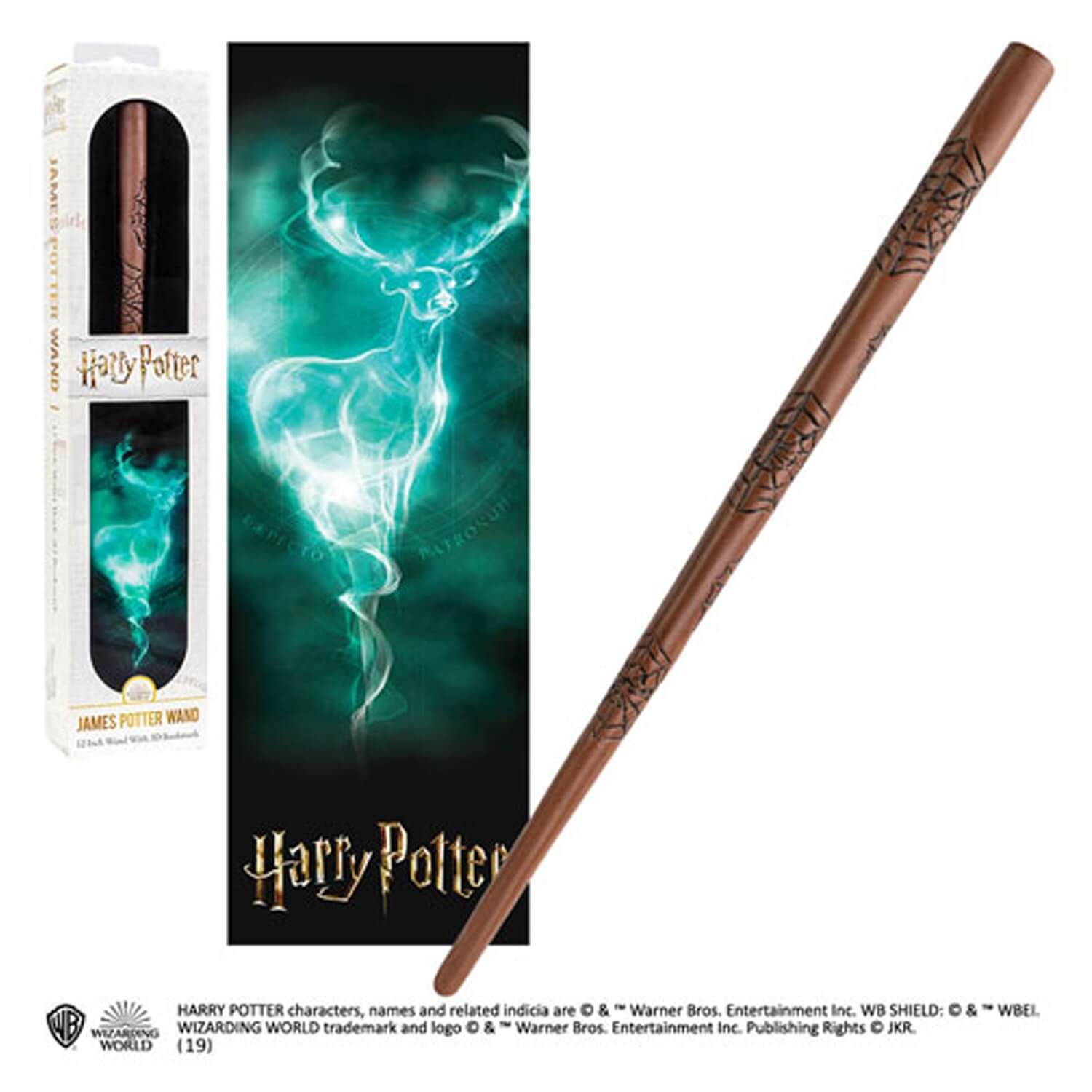 Replique Harry Potter - Baguette Magique James Potter avec marque-p