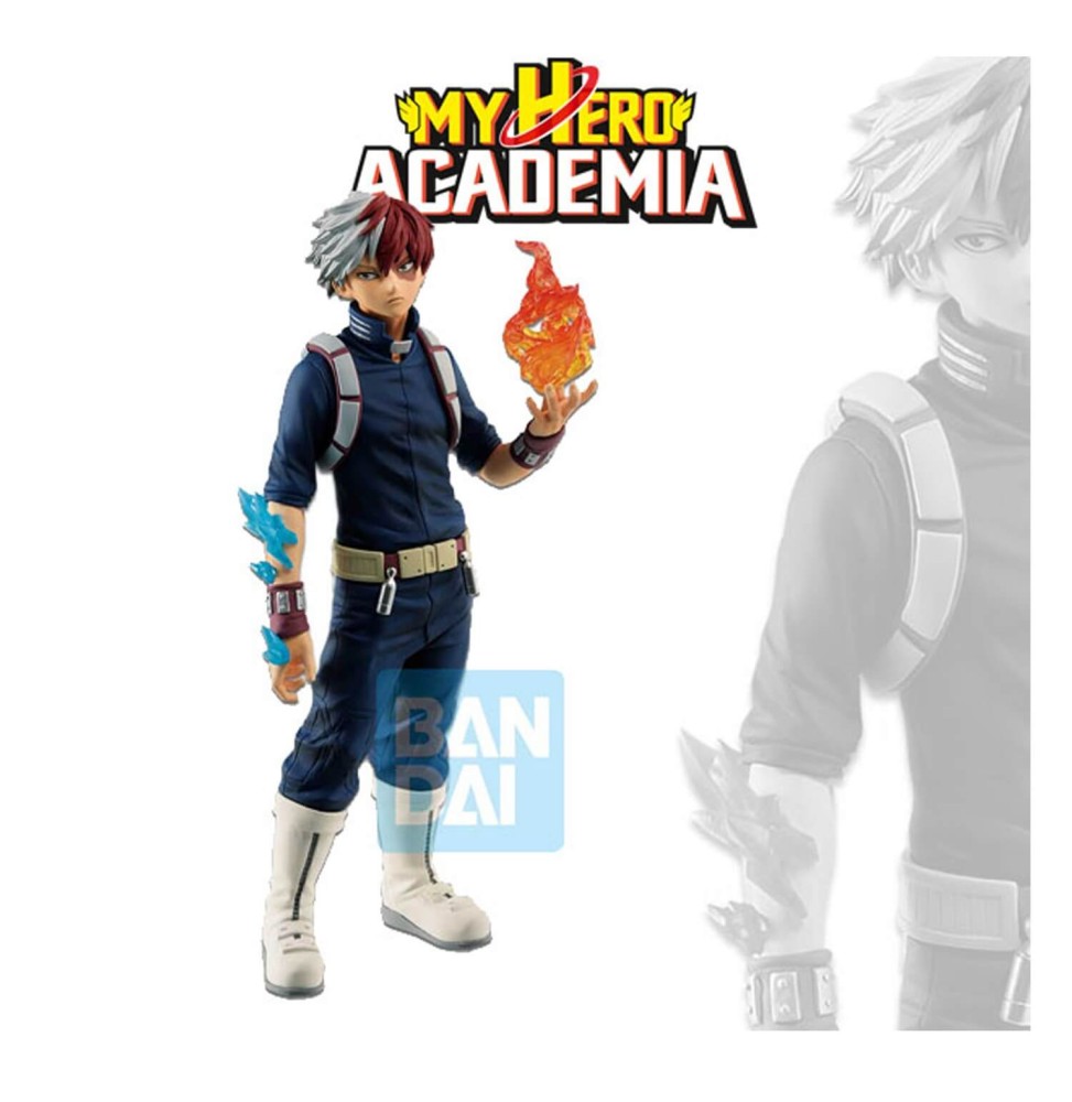 Figurine My Hero Academia - Shoto Todoroki Ichibansho Fighting Heroes Feat Ones Justice 24cm