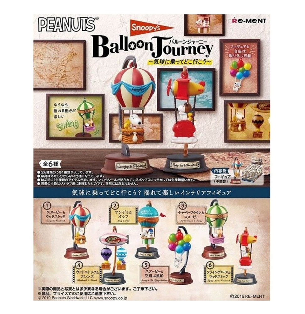 Set De 6 Boites Snoopy - Balloon Journey 8cm