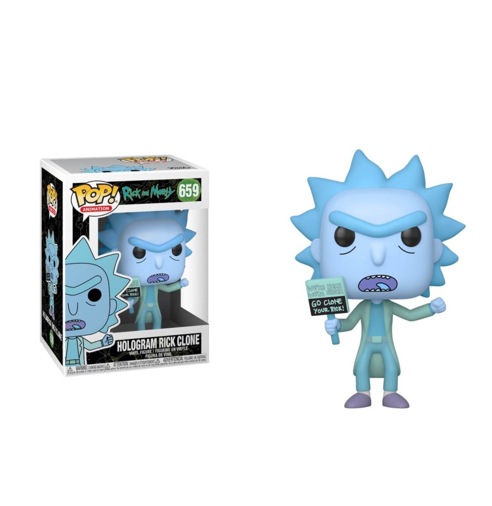 Figurine Rick & Morty - Hologram Rick Clone Pop 10cm